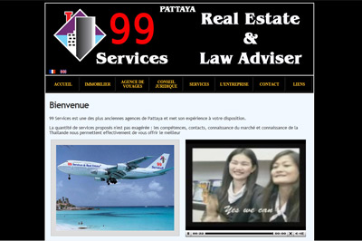 site agence immobilière Pattaya Thaïlande
