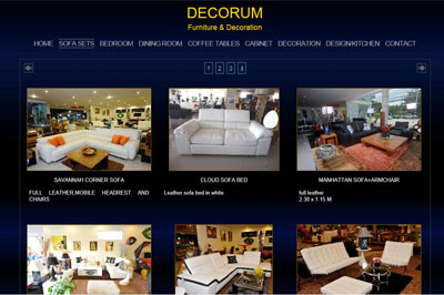 site magasin de meubles Decorum Pattaya Thaïlande