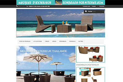 site mobilier d'extérieur Sun Beach Furnitures Pattaya Thaïlande
